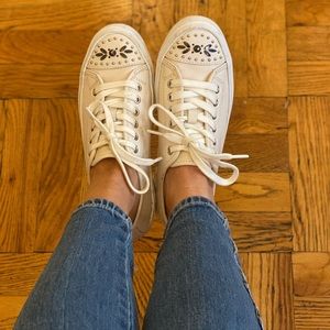 Coach Elle Leather Studded Sneakers